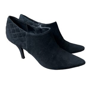 VANELi black booties suede size 7.5 heel